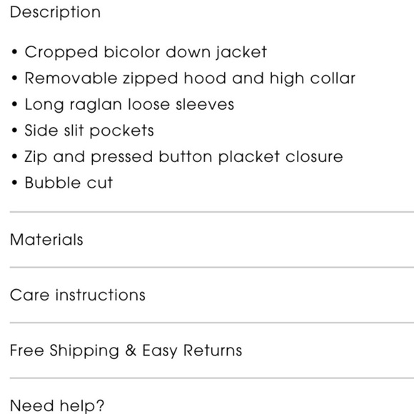 Maje Cropped Bi-color Winter Jacket - Picture 14 of 14